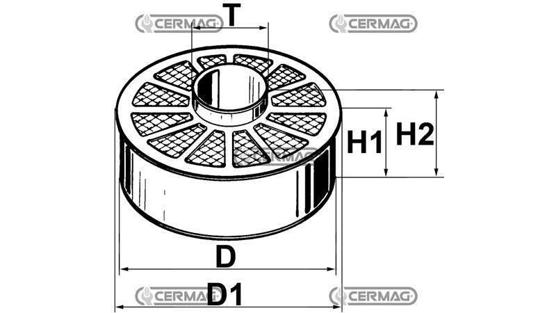 JEKLENA FILTRIRNA MASA FIAT-FIAT ALLIS  T-76